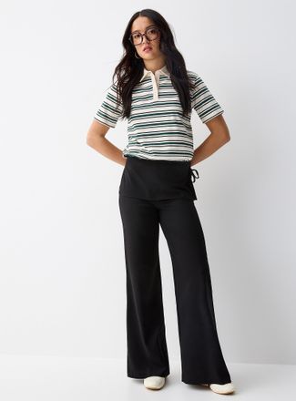 Twik Womens Side tie wraparound dress pant