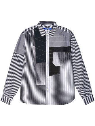 Junya Watanabe Camicia a righe - Nero