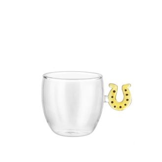 KASANOVA Tazzina in vetro borosilicato 120 ml ferro di cavallo