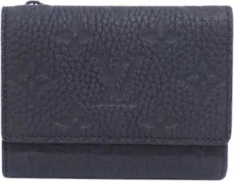 Louis Vuitton Tweedehands leren portemonnees - Dames - Vintage Accessoires - Zwart - ONE Size - Vintage