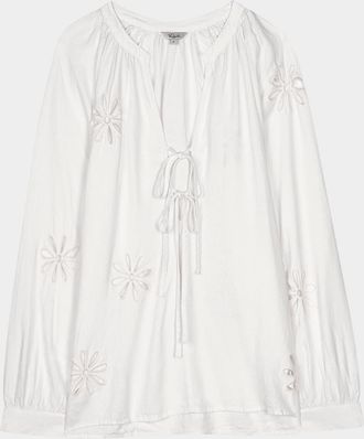 Rails Brielle Eyelet Linen Blouse