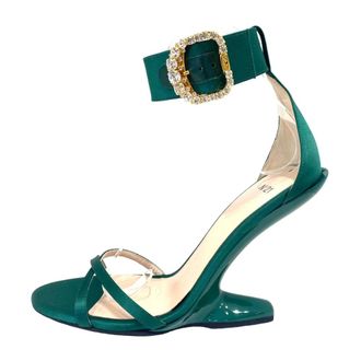 N&deg;21 Green Sandals - N21 - female - N21 - High Heel Sandals - Green - 3 1/2 UK - Shoes