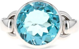 Poiray Anello Indrani con topazio - Argento