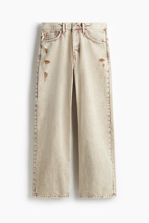 H&M Loose Fit Jeans - Beige
