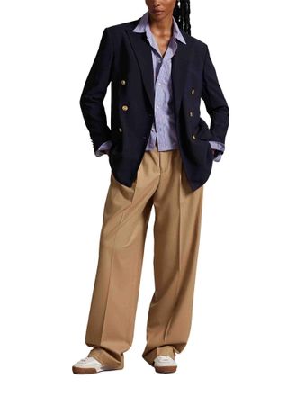 Polo Ralph Lauren Womens Bacall Trousers Camel Wool