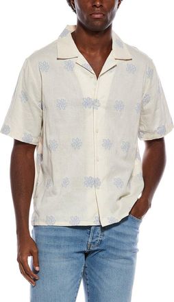 Slate & Stone Embroidered Weave Floral Shirt