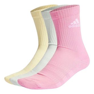 adidas Cushioned Crew Socks Pink Green Yellow HI1647