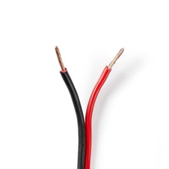 Nedis Cable De Altavoz 2x 150 Mm Acc 1000 Metros Redondo Pvc Rojo Negro Embalsamar