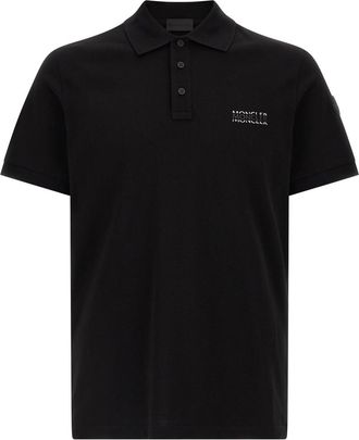Moncler Black Logo Polo