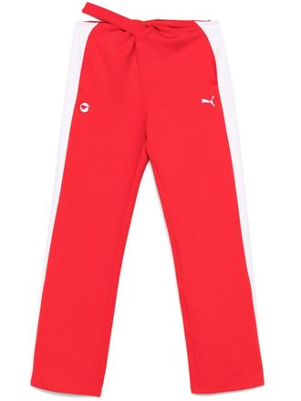 Coperni x Puma logo track pants - women - Elastane/Cotton/Polyester - L - Red