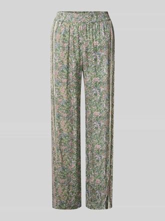 Mos Mosh Stoffhose aus Viskose im Allover-Look Modell Bala in Gruen, Gr&ouml;&szlig;e XL