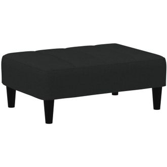 vidaXL Reposapiés de terciopelo negro 77x55x31 cm vidaXL