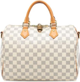 Louis Vuitton 2016 Damier Azur Speedy Bandouliere 30 satchel - Bianco