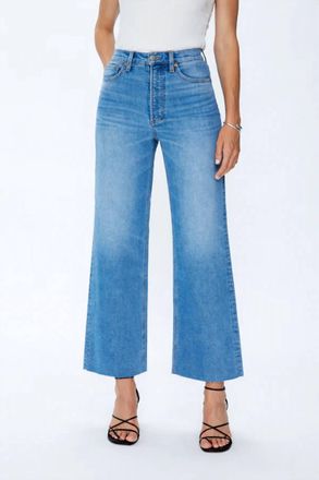 Pistola Denim Lana Crop High Rise Ultra Wide Leg Jean In Wild Heart