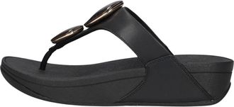 FitFlop Schoenen, Dames, Zwart, 40 EU, Leer, Lulu Marbled Stone Teenband