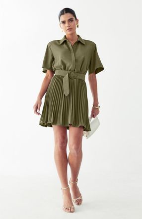 Willa Mckenzi Mini Dress in Olive at Nordstrom, Size 12