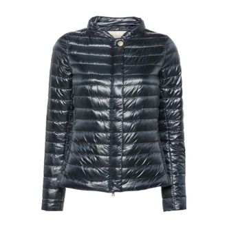 Herno Down Jackets, female, Blue, Size: XL Elena Jacket