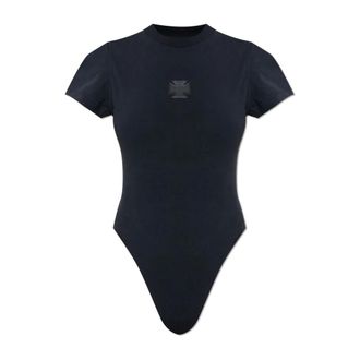 VETEMENTS Body, female, Black, Size: XS Bodysuit with Patch