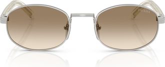 Prada 0pr B53s Oval-Frame Gradient Tint Sunglasses