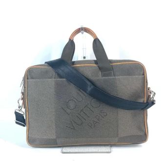 Louis Vuitton Pre-owned Damier Geant Handtas - Dames - Pre-owned - Groen - Maat: ONE Size Leer