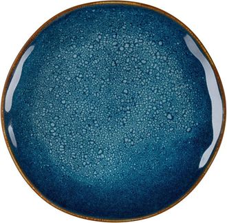 Medard De Noblat Plato llano 27 cm (Juego de 6) Gres Azul