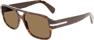 Ferragamo Brown Square Mens Sunglasses SF1038S 240 58