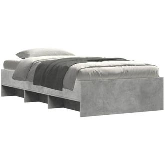 vidaXL Vidaxl - Bed Frame without Mattress Grey Sonoma 90x200 cm Engineered Wood