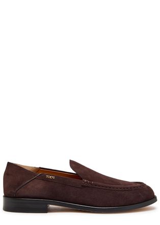 Tod's Cuoio 07M Suede Loafers - Brown - 37 (IT37/ UK4)