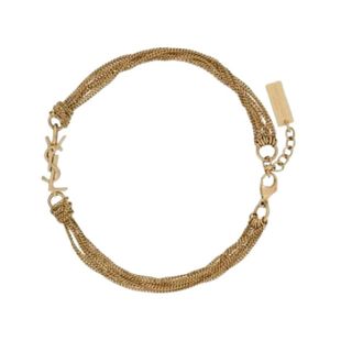 Saint Laurent Bracelets, female, Yellow, Size: ONE SIZE Cassandre Tassel Bracelet