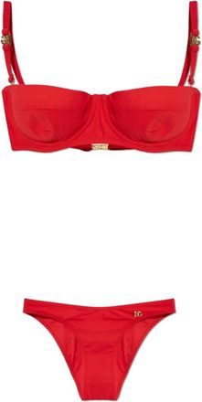 Dolce & Gabbana Dames, Badkleding, Rood, Maat: XL Tweed