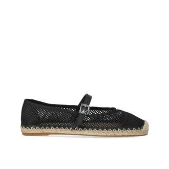 Michael Kors Ballerinas, female, Black, Size: 11 US Black Mesh Ballerina Espadrille Shoes