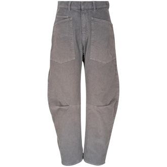 Nili Lotan Shon Pant - Dames - Broeken - Grijs - Maat: 4XS Katoen