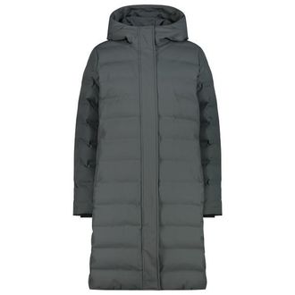 F.lli Campagnolo Down Coat Fix Hood Mantel f&uuml;r Damen | grau