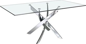 Angel Cerdá Mesa comedor rectangular cristal