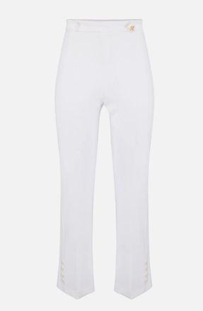 Elisabetta Franchi Hose mit Logo-Charm