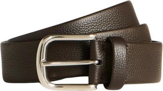 Kiton Kalfsleren Riem - Heren - Riemen - Bruin - 90 CM - Leer - Accessoires