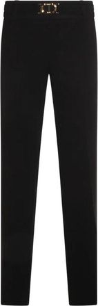 Twin-Set Sleek Slim-Fit Knitted Trousers With Decorative Waistband Detail