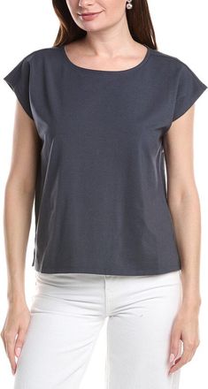 Eileen Fisher Ballet Neck Box Top