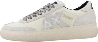Sun 68 Sally - Dames - Sneakers - Wit - 39 EU - Leer - Schoenen