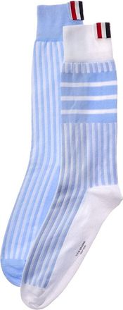 Thom Browne Fun Mix Seersucker Jacquard Socks