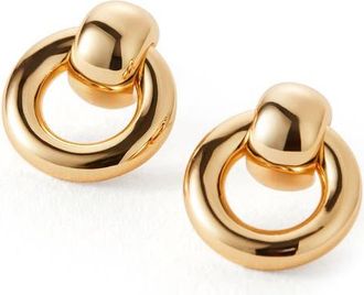 JENNY BIRD Faye Mini Puffy Knocker Earrings in High Polish Gold at Nordstrom