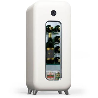 Klarstein Klarstein Shirley 15 Uno - Frigorifero per vini, 15 bottiglie, 5-20 &deg;C, touch, r&eacute;tro