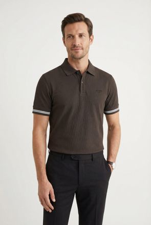 Joop Poloshirt JOOP JEANS Amare, Herren, Gr. XXL, dunkelbraun, Piqu&eacute;, Obermaterial: 98% Baumwolle, 2% Elasthan, normal, B&uuml;ndchen, Shirts Poloshirt, modern 