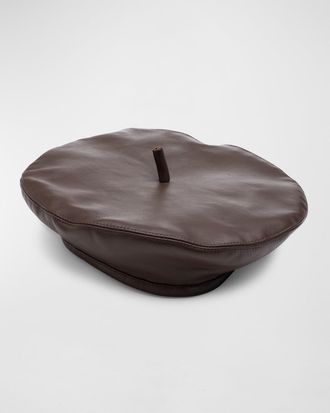 Eugenia Kim Carter Leather Beret