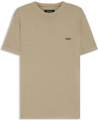BOSS x ASTON MARTIN T-shirt with nubuck logo