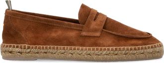 Castaner Suede Moccasin Espadrilles Gesloten Schoenen - Heren - Espadrilles - Bruin - 40 EU - Leer - Schoenen