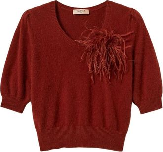 Twinset Donna, Maglie, Rosso, M, new