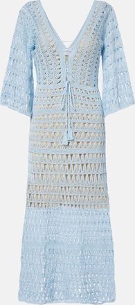 Anna Kosturova Crochet cotton maxi dress