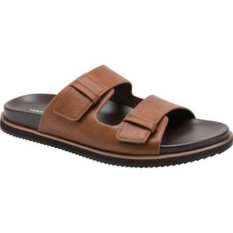 Tommy Hilfiger Welker Double Strap Slide Sandal in Light Brown at Nordstrom Rack, Size 12