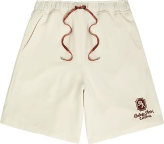 Amiri Chateau Appliqu&eacute;d Woven Shorts - White - XL